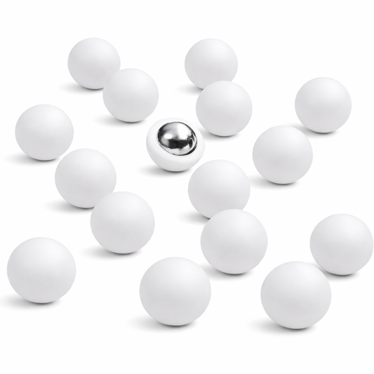 RIOT BALLS .43 Cal Reusable Training Balls – 2.0g Steel Core PVC Coated – 100 Pack Black White