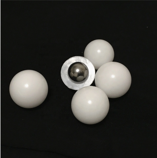 100 X Less Lethal .43 Cal 2.0 Grams PVC W Metal Ball White